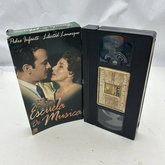 Escuela Musica VHS Tape - Pedro Infante, Libertad Lamarque, "Piporro", VHS